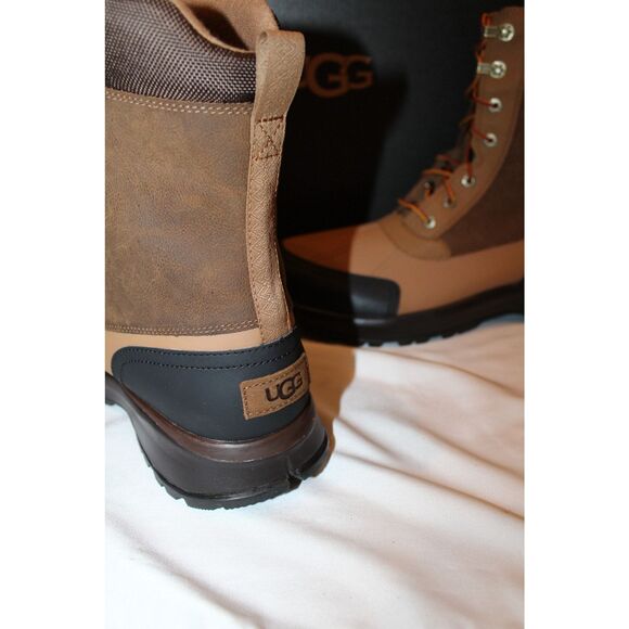 NIB UGG MEN'S WATERPROOF EMMETT LEATHER DUCK BOOTS CHESTNUT SZ‎ 14 - Picture 6 of 8